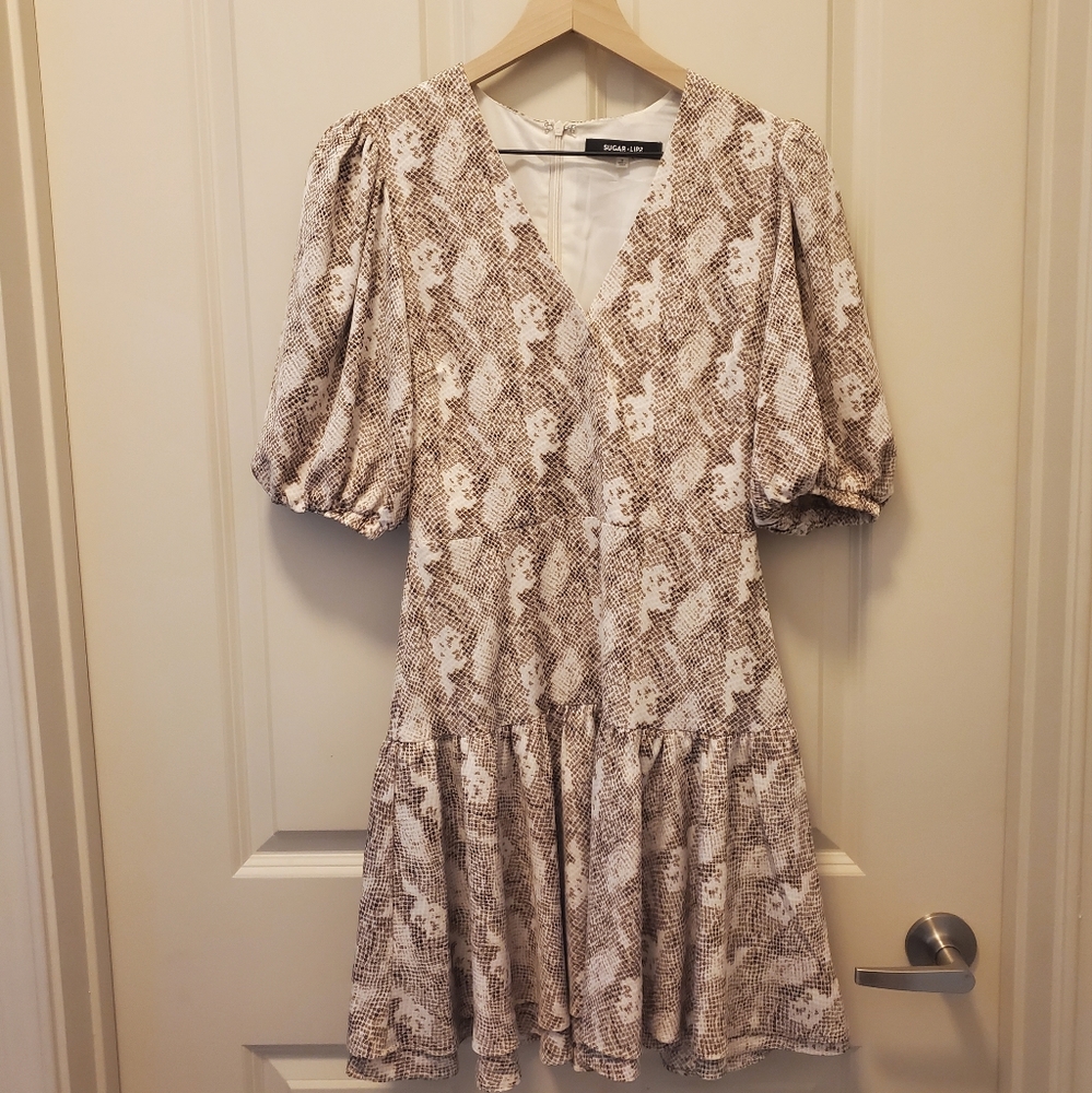 Snake print dress